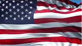 HD American Flag Waving Animation (USA National Flag) | 3 Hours Loop 🇺🇸
