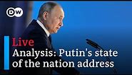 Live: Russian president Putin's state of the nation address to the Federal Assembly | DW News