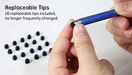 Stylus Pens for Touchscreens, MEKO 10 Pack 0.24" High Precision Replaceable Thin Tip Stylus with 20 Pcs Replacement Tips for iPad iPhone Tablets Smartphone&All Universal Touch Screen(10 Stylus+20Tips)