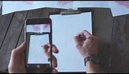 Drawing a portrait using augmented reality and SketchAR app