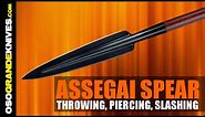 Cold Steel Assegai Spear Testing Thrusting-Throwing-Slashing | OsoGrandeKnives