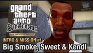 GTA San Andreas Definitive Edition - Intro & Mission #1 - Big Smoke, Sweet & Kendl