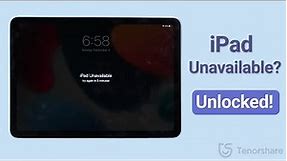 iPad Unavailable? How to Unlock Unavailable iPad | Here's 4 Ways to Fix it!✅ 2024