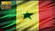 Animation réaliste du drapeau Sénégal en boucle : séquence vidéo gratuite