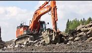 Hitachi ZX470LCH-5 large excavators in action in Norway