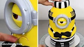 How To Make a MINION CAKE by Cakes StepbyStep