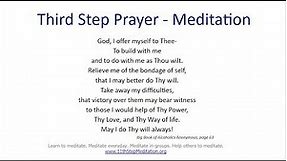 11. 11th Step Meditation Foundations Step Three - Third Step Prayer Guided Meditation