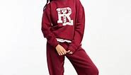Polo Ralph Lauren - Sweaterset met varsity logo in rood | ASOS