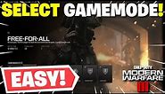 Modern Warfare 3 - How To Select Gamemodes In MW3 - How To Filter The Quick Play Modes!