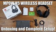MPOW H5 Wireless Headset Unboxing and Complete Setup