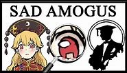 Sad Anime Girls Have Amogus Eyes