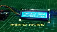 Arduino Part 15. Running teks LCD 2X16 dengan modul I2C