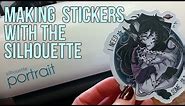 How I Cut Stickers on a Silhouette Portrait