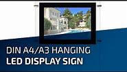 DIN A4 / A3 Hanging Led Display Sign