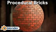 Procedural Brick Material (Blender Tutorial)