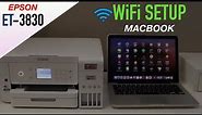 Epson ET-3830 Setup MacBook, Connect To WiFi, Wireless Scan & Print.