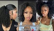 Cute & Trendy Natural Hairstyles Compilation | Styles By Baddies