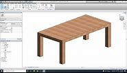 Creating a Parametric Wooden Table in Revit Architecture