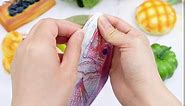 Outus Fish Pencil Case Novelty Fish Pen Bag Fish Coin Purse Funny Pencil Case with Padded Thick Foam Lining and 4 Pieces Cute Fish Pens Fish Gifts for School Classroom Supply Christmas(Stylish Style)