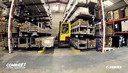 COMBi C-Series with guided aisle and telescopic forks - 4 WAY multi-directional forklift