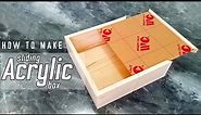 MAKE WOODEN BOX WITH SLIDING ACRYLIC LID
