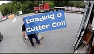 How we load a Gutter Coil on the Gutter Machine