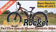 Ecotric Rocket Fat Tire Beach Snow Electric Bike | Best Electric Bike of 2021 | eBike Review