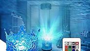 Northern Lights Ocean Wave Projector Crown Light, 16 Colors Gradual Rotating Flame Water Lamp, Wave Night Light with Remote Control for Bedroom Living Office Restaurant Underwater Projector