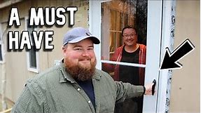 EASY Home UPGRADE: Storm Door Install in a Mobile Home