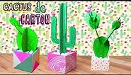 DIY- Cactus y Maceta De CARTÓN! Decora FÁCIL! - Mery