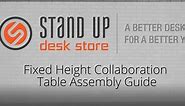 Height Adjustable Standing Conference Table | Meeting Table | Collaboration Table