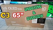 LG OLED evo C3 65" 4K Smart TV (2023) | Unboxing Overview!💯🔥