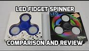 LED Fidget Spinner Review and Comparison (from Amazon)