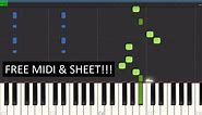 Astronomia piano tutorial with FREE Midi! (1 min)