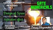 Aspiration effect in metal casting | Sprue Design | Manufacturing Processes |