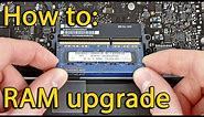 Acer Aspire E5-511, E5-521, E5-571, E5-572 RAM Upgrade and Install Guide