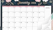 2024 Desk Calendar - Desk/Wall Calendar 2024, Jan 2024 - Dec 2024, 17" x 12", 2-in-1 Desk Calendar, Holidays, Notes, Cutting-line Design, Corner Protectors & Hanging Holes