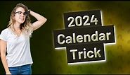 What year is the 2024 calendar the same as?