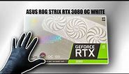 ASUS ROG Strix RTX 3080 OC WHITE Edition Unboxing + Gameplay (ASMR)