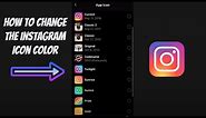 How to change Instagram icon color