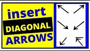 How to Insert DIAGONAL ARROW in Word- [ ✔️ SOLVED ]
