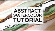 Abstract Watercolor Tutorial - Easy Step by Step How to Paint Abstract