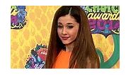 Ariana Grande in electric orange at 2014 Kids' Choice Awards