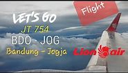 Lion Air Bandung - Jogja JT 754 | Economy Class Boeing 737-800 Flight Experience