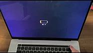 Low Battery Screen on MacBook Pro