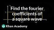 Finding Fourier coefficients for square wave