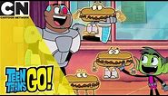 Teen Titans Go! | Vegan Cheese Steak | Cartoon Network UK 🇬🇧