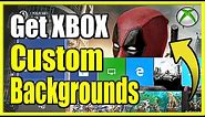 How to GET CUSTOM Backgrounds on Xbox One with (NO USB)(Easy Method!)
