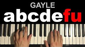 GAYLE - ​abcdefu (Piano Tutorial Lesson)