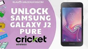 How To Unlock Cricket Samsung Galaxy J2 Pure (SM-J260AZ) by using Network Unlock Code ?